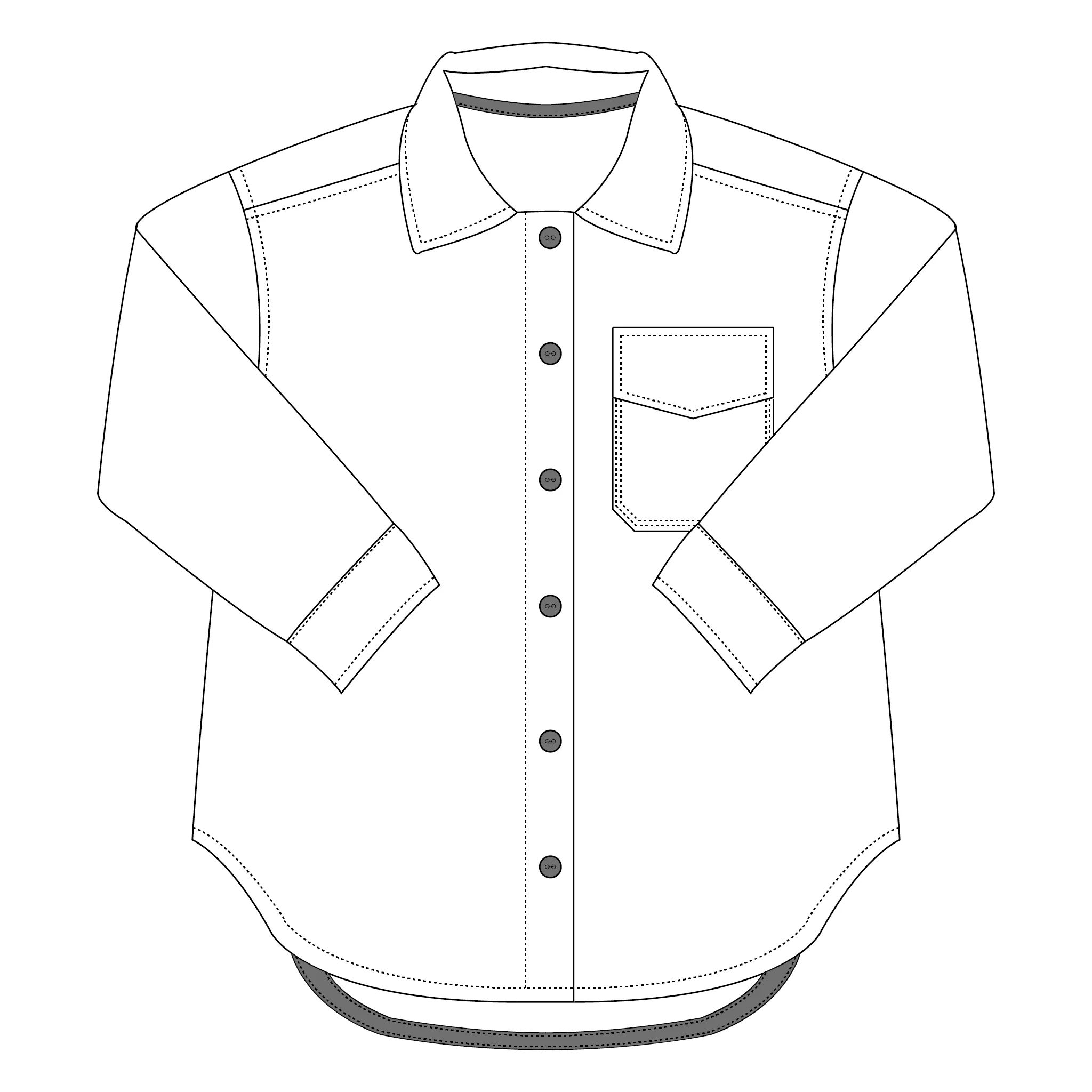 Patroon shacket  voor dames en tieners - 'Indy' van Bel' Etoile